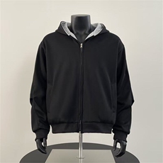 双拉链新款男连帽宽松重磅卫衣HJ60P70，男装卫衣，星座1116-2
