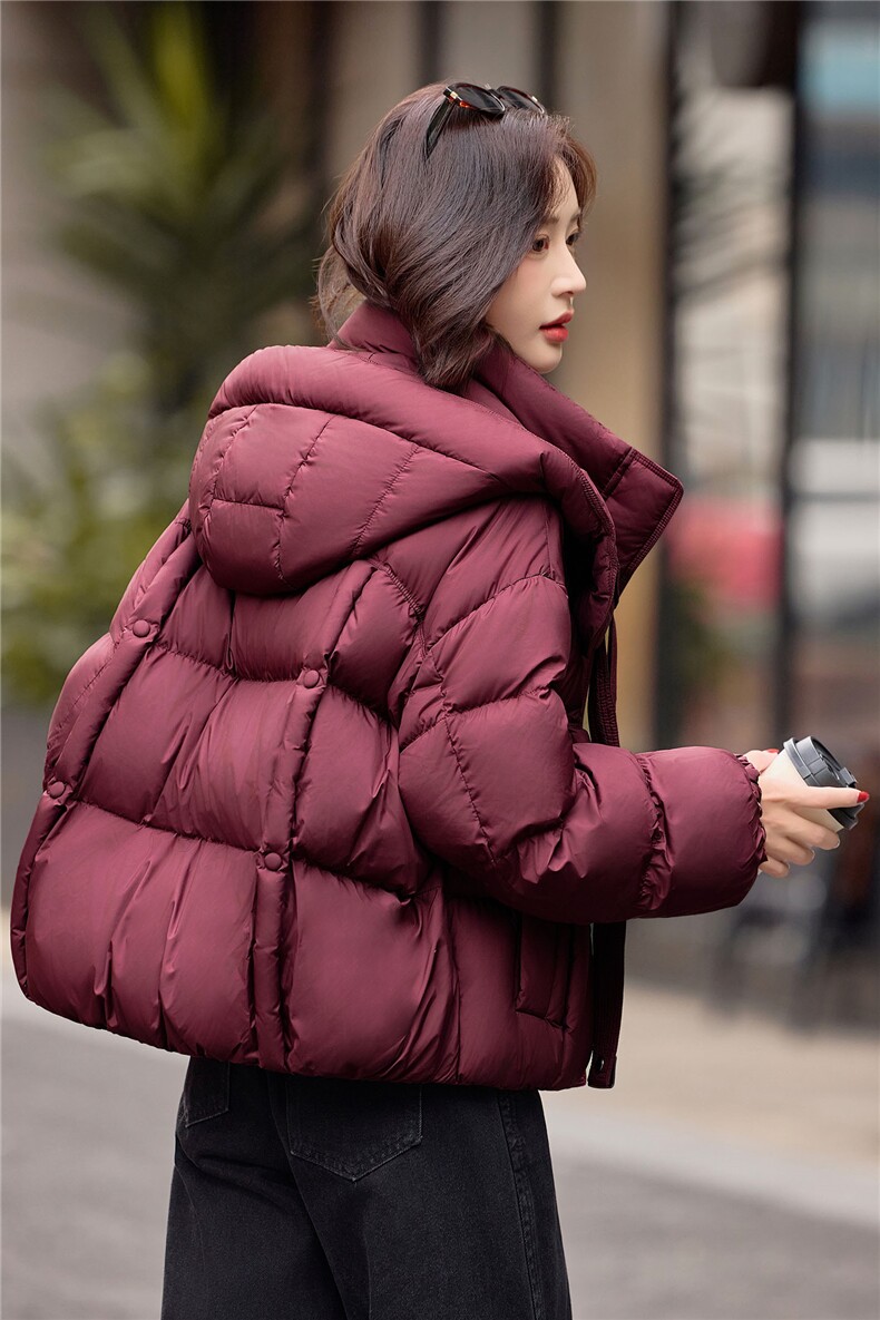 2025冬季新款90白鸭绒羽绒服,女装羽绒服,靓衣阁