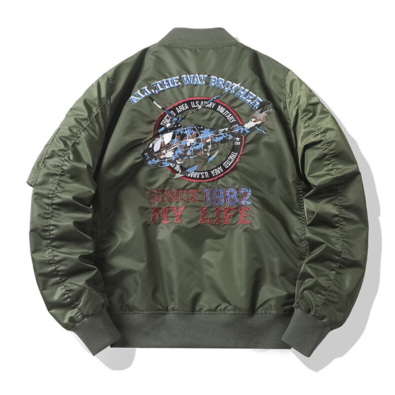 美式潮牌宽松版型飞行服时尚潮牌户外运动休闲加棉,男装夹克,星座210-5(原414-2)