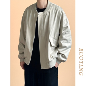 新款现货棒球服短款春秋潮牌美式夹克外套A351-AJ2505-P95图片