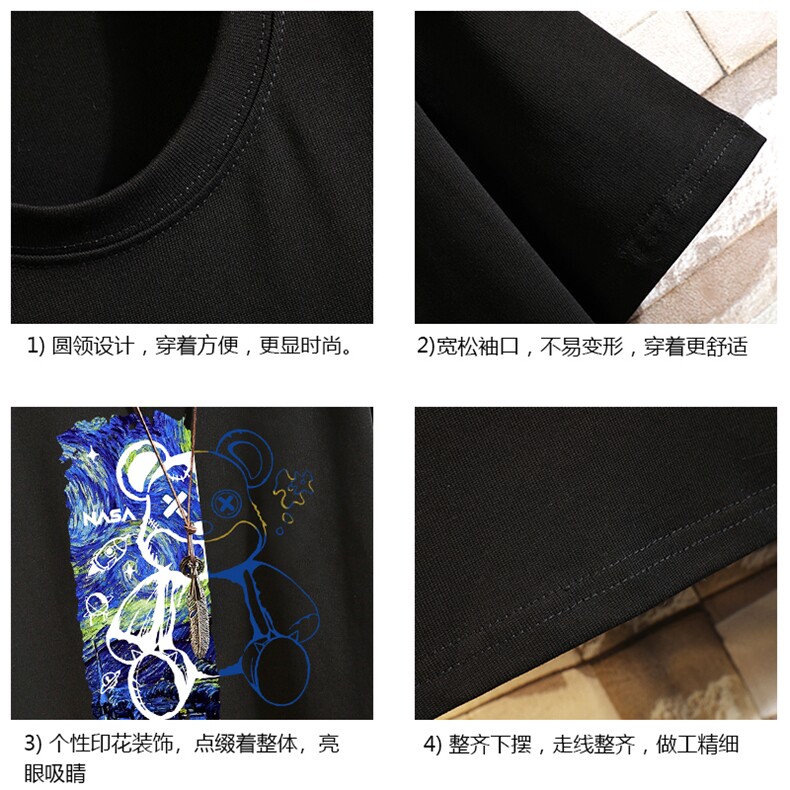 纯棉短袖t恤男大码半袖打底衫宽松体恤衫砖墙挂拍DX17290-P20,男装T恤,电商A040A