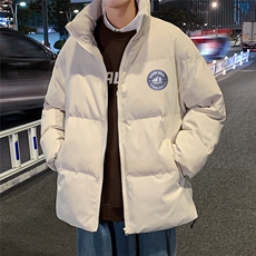 秋冬新款韩版加绒加厚保暖立领宽松棉服外套男MY2050P95控118，男装棉衣，电商A268A