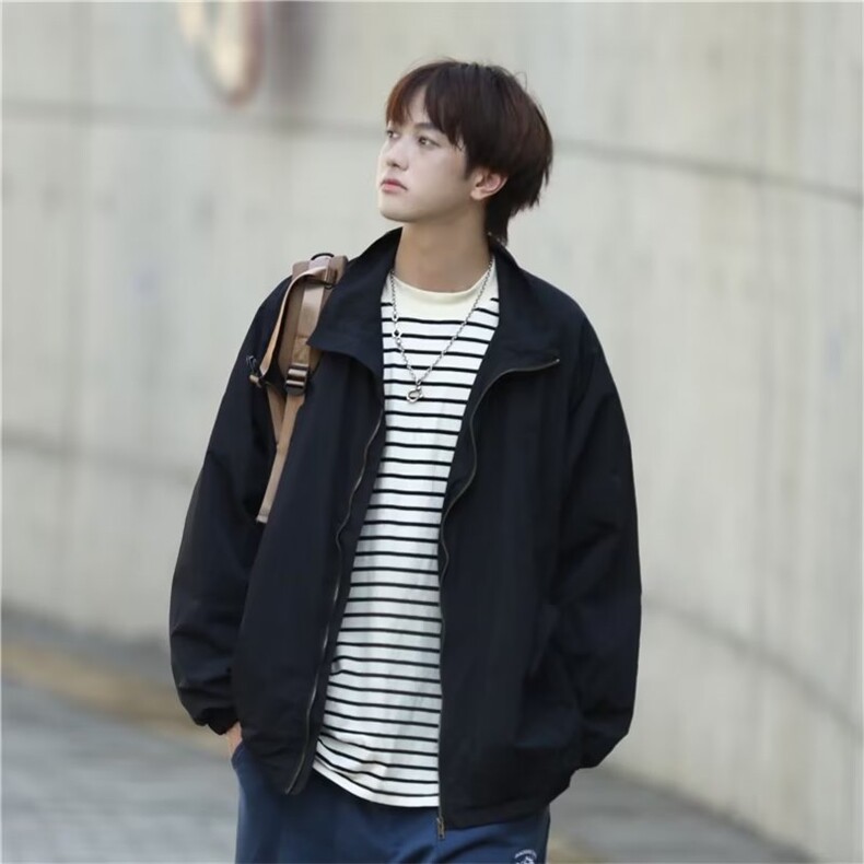 日系工装夹克男潮牌秋冬新款冲锋衣情侣棒球服港风外套设计感街头,男装夹克,星座1210-1