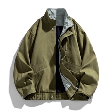 美式vintage豹纹衬衫夹克牛仔短袖外套设计感JK02528-P90，男装衬衫，星座308B-2