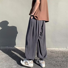 美式运动裤子男女痞帅大码休闲阔腿哈伦裤vibe束脚灯笼萝卜卫裤，男装休闲裤，星座601-2
