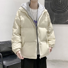 现货冬装港风拼接百搭潮流皮外套加厚棉衣上衣D201-DM75-125，男装棉衣，电商D321-1