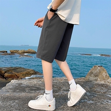 夏季短西裤男ins速干冰丝裤子宽松休闲五分裤西裤K817P28，男装牛仔裤，星座1107