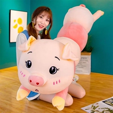 恒远毛绒 趴猪