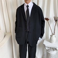 910A-J883-P80控108秋装新款纯色简约小清新小西装西服外套男，男装夹克，星座910A