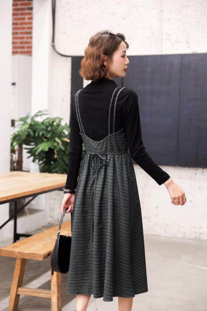 秋款针织连衣裙两件套，女装连衣裙，帕莎尔