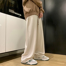 树皮皱宽松直筒运动裤男生休闲裤KD525-P40，女装休闲裤，电商D312-1