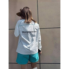 美式高街解构工艺速干长袖T恤男女款防晒罩衫户外运动潮牌骑行服，男装防晒衣，电商A443