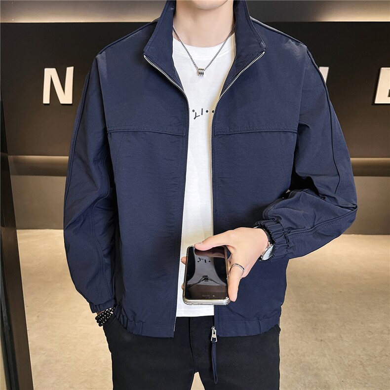 2026新款春季外套男款痞帅潮流百搭飞行员立领夹克A313-6806-P115,男装夹克,电商A313