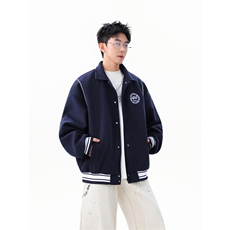 高品高克美式学院风棒球服宽松复古休闲夹克WT2538-特P70-控138，男装夹克，星座609