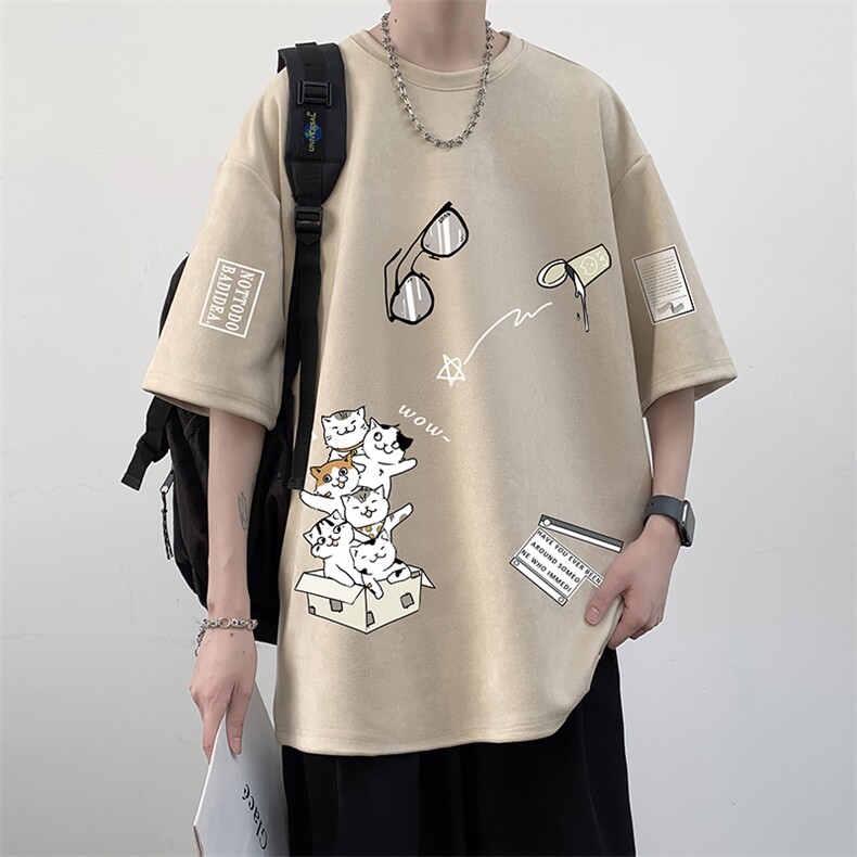 麂皮绒短袖t恤男大码半袖男JD82115-P25,男装T恤,电商A040