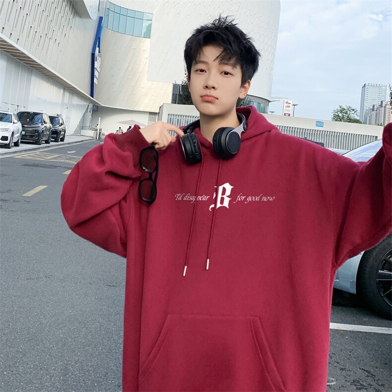 ！连帽圆领卫衣男装港风帽衫男LM110-P35,男装卫衣,电商B367