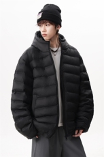 现货冬季新款排骨羽绒服男士短款90%白鸭绒保暖连帽外套Y215，男装羽绒服，星座225-2