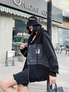 牛仔外套现货图片