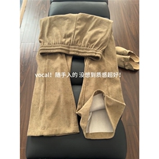 美拉德复古卫裤男美式高街微喇裤子高级感直筒休闲裤WLC3299-P34，男装休闲裤，星座1008
