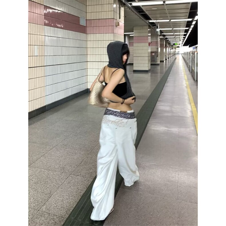 1506-1/K60481/P44港风潮男个性字母牛仔裤嘻哈ins潮高街潮流,男装牛仔裤,星座1506-1