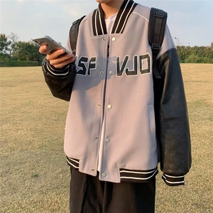 男秋季外套潮牌街头双层夹克W1007P55图片
