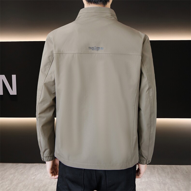店主风夹克外套男春秋休闲百搭时尚立领男士夹克上衣N8606-P120,男装夹克,星座310B-3