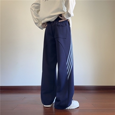 2025春季新款美式潮流斜杠宽松休闲卫裤B315-K25613-特p40控78，男装休闲裤，电商B315