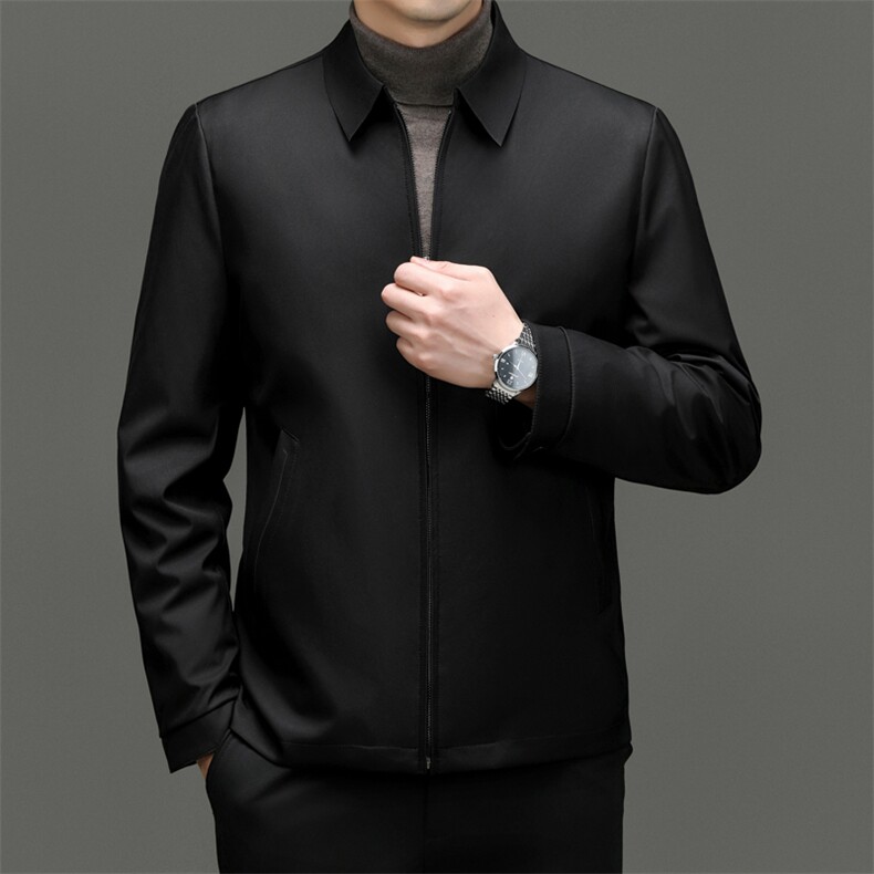 BN23601钱塘2020-2商务简约冬季厚款中年男士85鹅绒羽绒服P215图片
