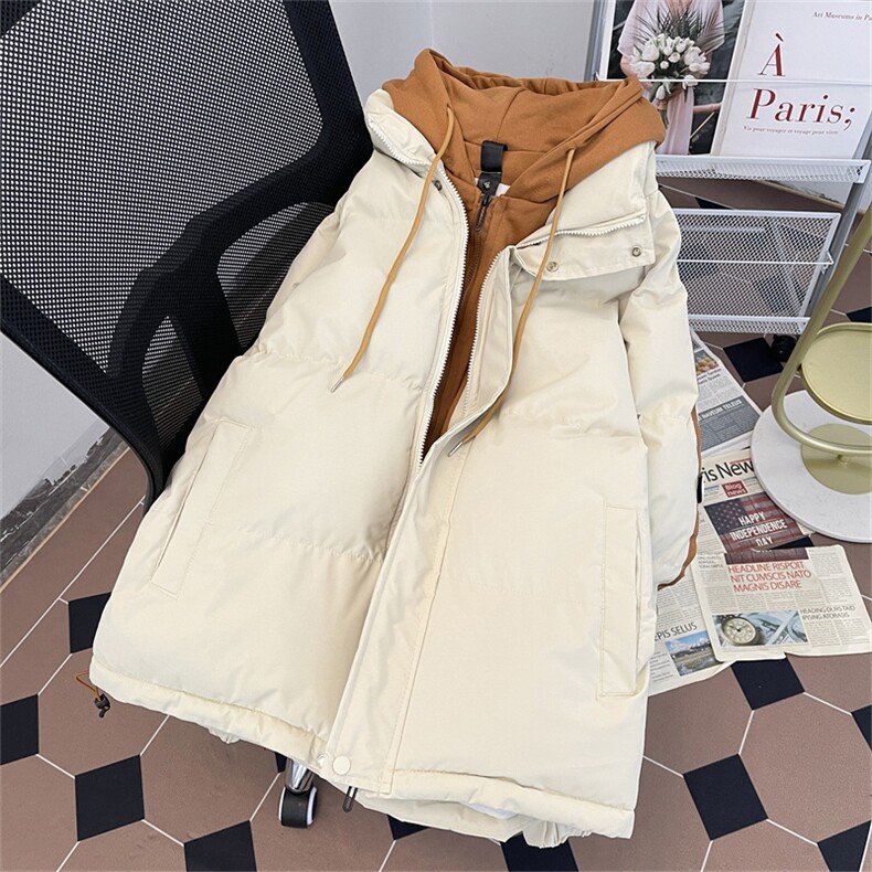 2024冬季新款美式潮牌假两件面包服休闲连帽棉衣男款W8012-P80,男装棉衣,星座512-4