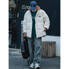冬季港风潮假两件PU皮棉衣外套加绒加厚棉服男士8132-P145控价188，男装棉衣，电商A441-1
