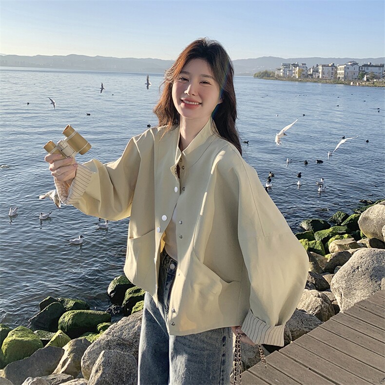 新款 现货主推立领小外套2519-P135-K198图片