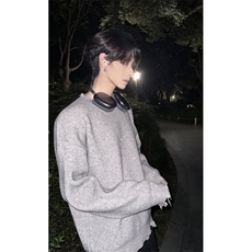 【有货】MY711CC-特P50破坏风毛衣男设计感高级感针织衫外套，男装针织衫/毛衣，星座1007（原301D）