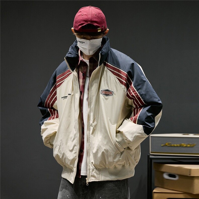 1506-1/MF9171重工工装棉衣拼色/P92拼接棉服冬季拼色休外套男,男装棉衣,星座1506-1