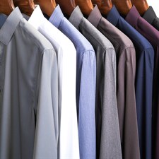 冰丝短袖t恤纯色衬衫领潮半袖男士凉感丅体恤中年商务休闲polo衫，男装衬衫，电商B212（原钱塘6029）