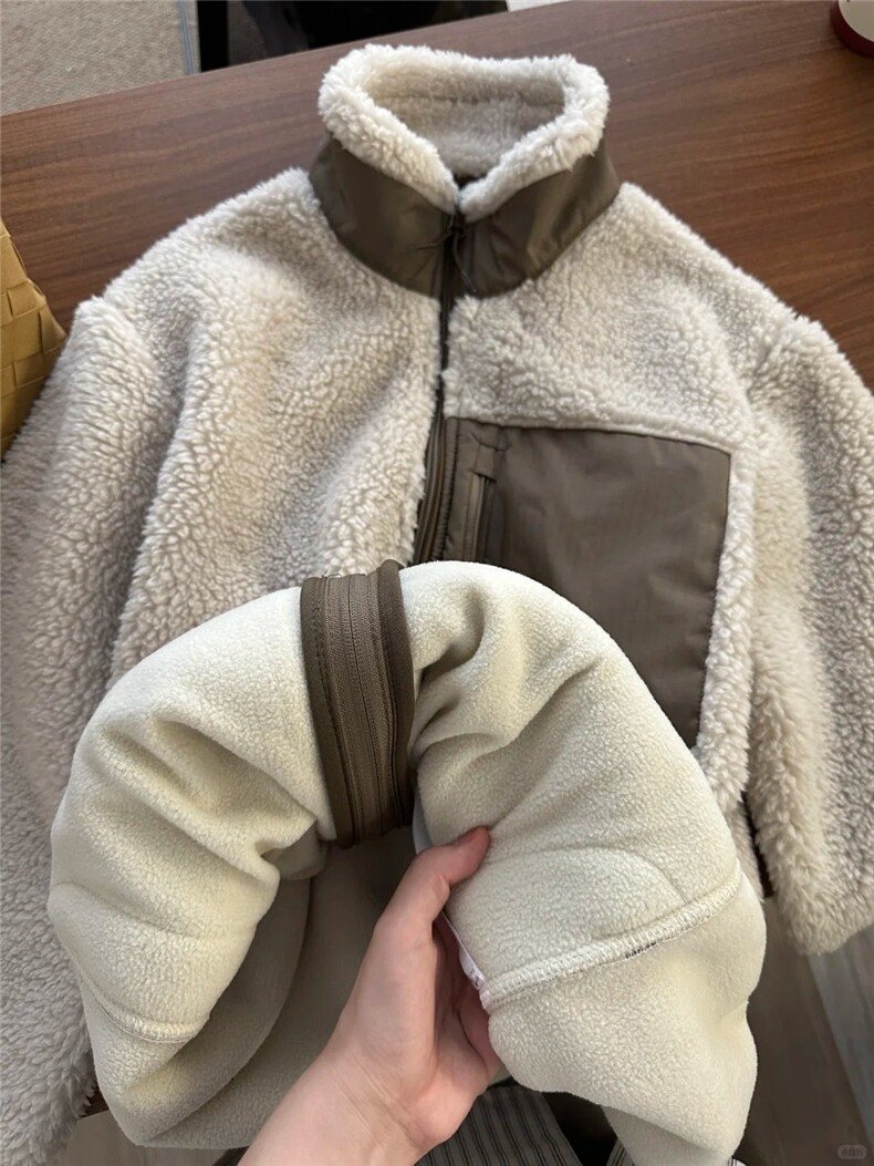 秋冬新款羊羔毛外套GS04-P85成分100聚酯纤维,女装短外套,星座1302