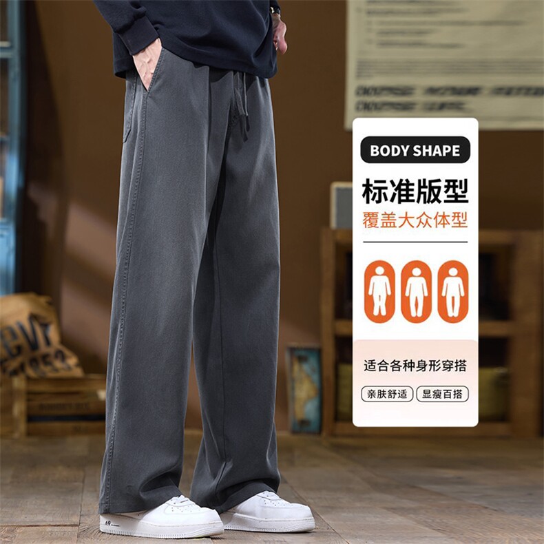 2025秋新款牛仔裤男士宽松直筒美式潮牌高街阔腿长裤K6678-P52,男装牛仔裤,星座610（原A335）