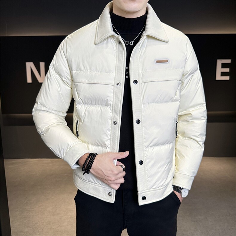冬季棉衣男2025新款翻领拼接潮牌棉服男款C317-M8562-P145,男装棉衣,电商C317