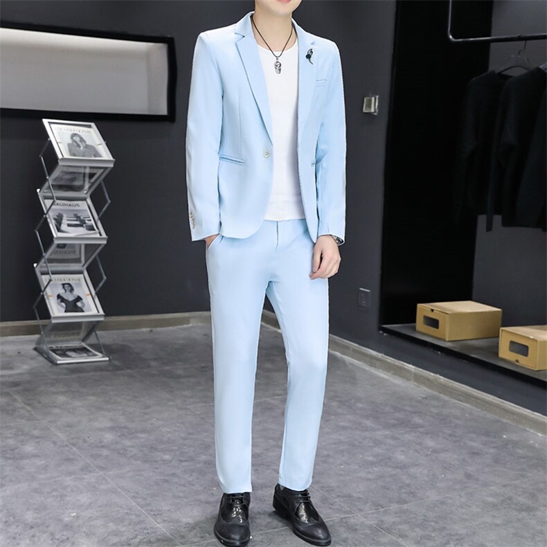 T832-P120秋装时尚男士纯色西服两件套装职业装西服,男装西服,星座507A（原星座306B-2）