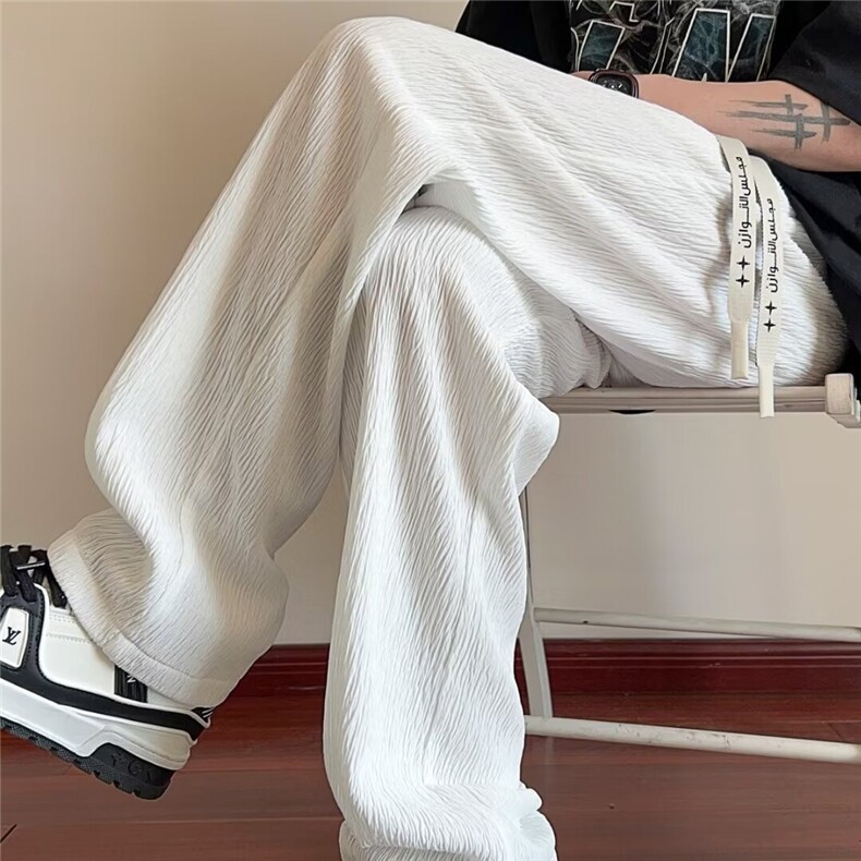 2025新款卫裤子男款秋冬舒适男女宽松直筒阔腿休闲长裤潮，男装休闲裤，星座506A