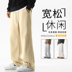 秋冬百搭华棉加绒加厚休闲裤高街螺纹束脚休闲裤-JRX1690特批37，男装休闲裤，星座718