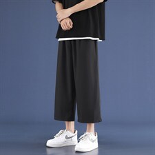 冰丝休闲裤2023夏季超薄韩版潮流百搭宽松休闲裤1211-特批20，男装休闲裤，星座718-1