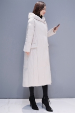 纯色中长款修身长袖时尚保暖2020冬季通勤棉衣棉服，女装棉衣/棉服，瑶迪依秀