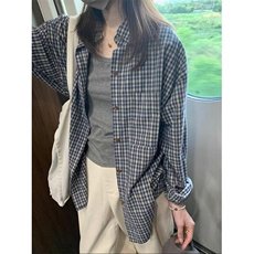 现货！网图春季格子衬衫抖音得物可送样A061-EX50588-特批28，男装衬衫，电商A061
