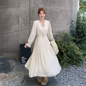 蓝色蕾丝针织马甲连衣裙两件套女春秋2025新款绝美流行超火两件套图片