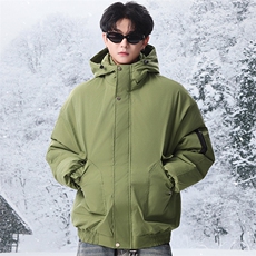 棉服男冬季新款港风宽松连帽棉衣MF9006-P90，男装棉衣，星座214-3