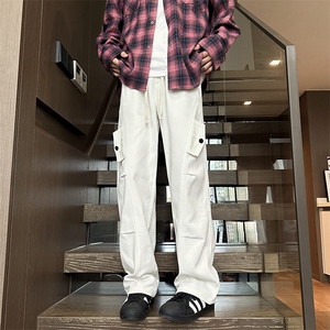 松紧腰  直筒牛仔裤  B342-W5000-P48控78图片