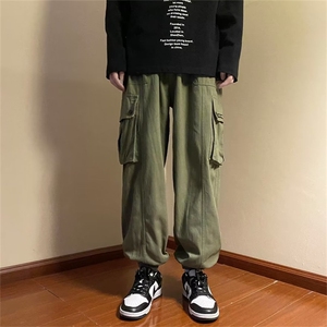 古着vintage工装裤子男女春季宽松束脚裤美式高街休闲裤K2725-p36图片
