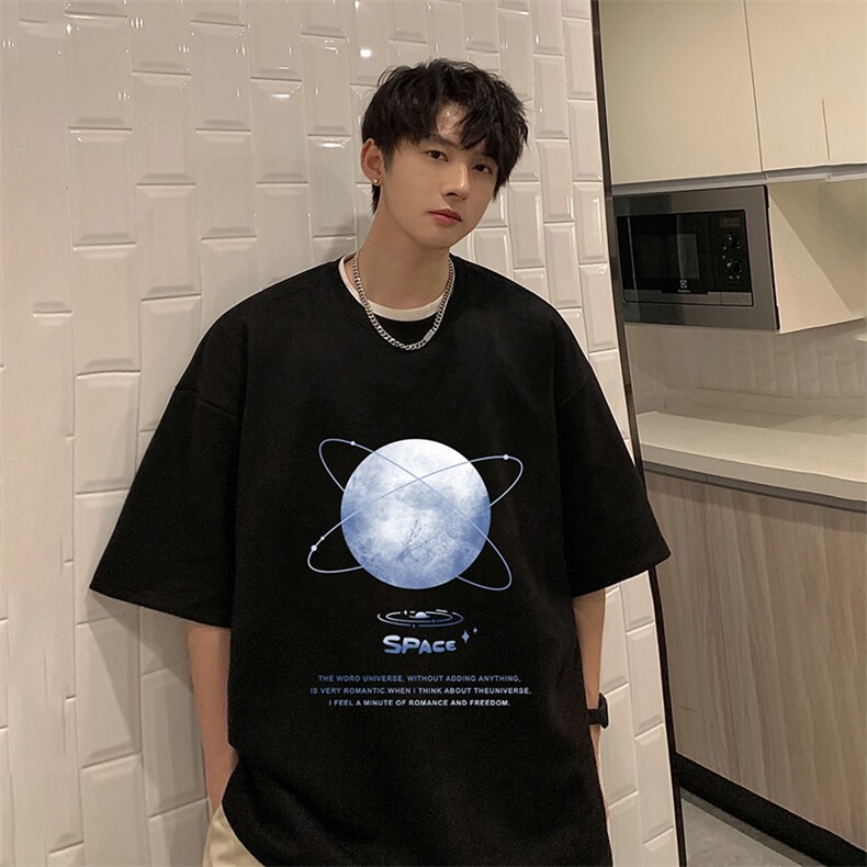 麂皮绒短袖t恤男大码半袖男 JD82241-P25图片