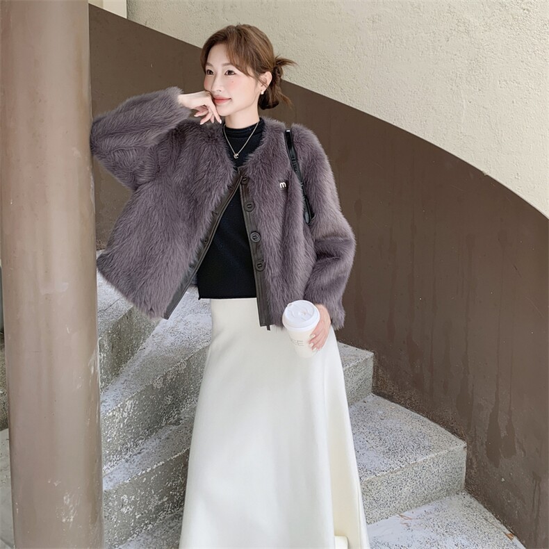 环保皮草毛毛外套82705款p195k298,女装短外套,2B076