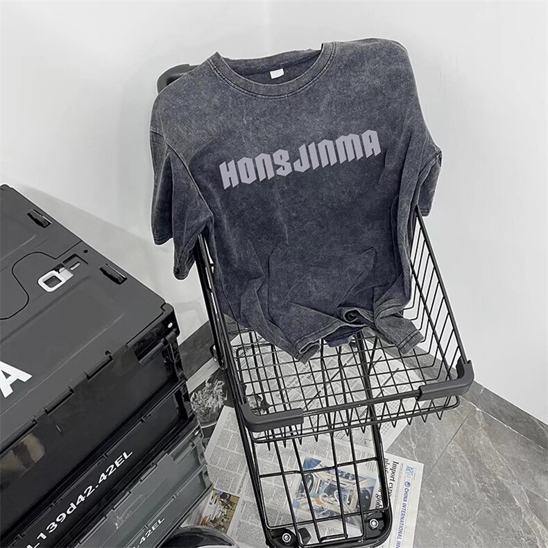 短袖t恤男潮牌ins港风宽松百搭潮流衣服夏季半袖体恤TX313-P35,男装T恤,星座1008